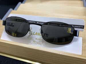 ◆(30717)ランチェッティ　LANCETTI OCCHIALI　サングラス　ミラノ　UVカット　ブラック