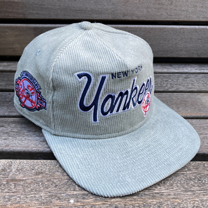 海外限定 Newera ニューエラ 【THE GOLFER】 MLB ニューヨーク ヤンキース NY Yankees コーデュロイ スナップバックキャップ USA正規品