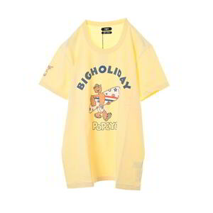 未使用 TMT × POPEYE プリント Tシャツ XL イエロー ティーエムティー KL4BLSLU02