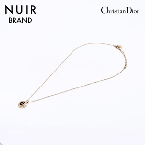 クリスチャンディオール Christian Dior ネックレス ロゴ ゴールド