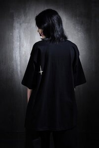 60097 クロスポイント ラウンドネック ルーズ Tシャツ unisex オーバーサイズ Byther 韓国 モード系 ブランド