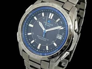 1M2★稼働★ CASIO/カシオ OCEANUS/オシアナス（OCW-T100）チタン 電波ソーラー デイト 腕時計 mens watch