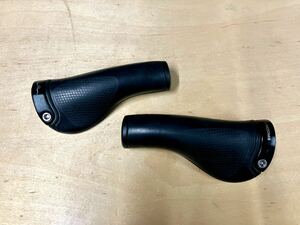 中古美品 ERGON × Quoc Pham GP1 BioLeder バイオレザー ロング/ロング ブラック 重量実測230.1g エルゴン BROMPTON ブロンプトン 