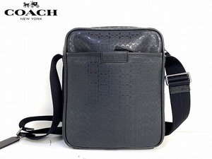 美品 送料無料★ コーチ メンズ COACH シグネチャー ショルダーバッグ フライト バッグ 斜め掛け