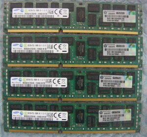 mt14 240pin DDR3 1333 PC3L-10600R Registered 8GB SAMSUNG 4枚 合計32GB hp 647650-171