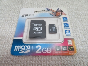 2GB★SP microSDカード PC用品 USED 11021③★！！