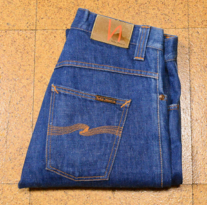 イタリア製 Nudie Jeans デニム パンツ W29 L32 ヌーディー ジーンズ スリム ストレート Made in ITALY オーガニック / 股下77cm