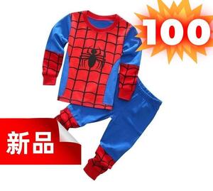 期間限定 スパイダーマン パジャマ キッズ 子供服 ジュニア 長袖 100