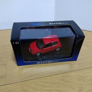 AUTOart【1/43 ＶＷ POLO 2001】ポロ　フォルクスワーゲン　フラッシュレッド　オートアート