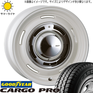 165/80R14 サマータイヤホイールセット タウンエース etc (GOODYEAR CRAGOPRO & DEAN CrossCountry 5穴 114.3)