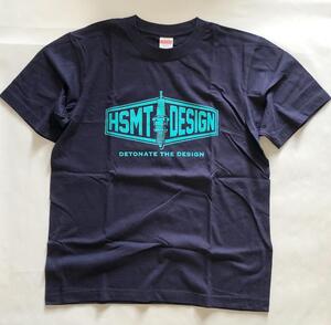 HSMT design LOGO Tシャツ サイズM ネイビー NAVY モータースポーツ スケボー ミリタリー 完売品　