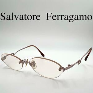 Salvatore Ferragamo フェラガモ メガネ 度なし 1089MT