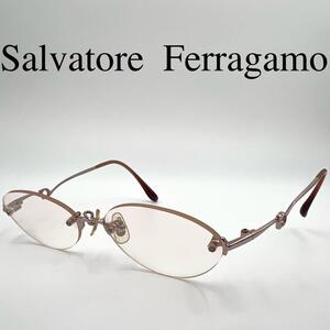 Salvatore Ferragamo フェラガモ メガネ 度なし 1089MT