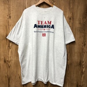 ビッグサイズ オーバーサイズ USA製 90s VINTAGE BANK OF AMERICA 両面プリント 企業系 Tシャツ メンズ XXXL 90年代 古着 e24050204