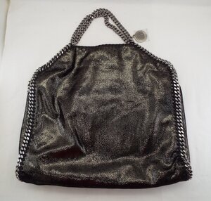 D589〇STELLA McCARTNEY/ステラ・マッカートニー FALABELLA ファラベラ メタリック トートバッグ ショルダーバッグ 2WAY 234387 W9056