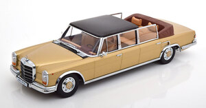 KK scale 1/18 Mercedes Benz 600 W100 Landaulet 1964 ゴールド　ダイキャスト製　メルセデス　ベンツ