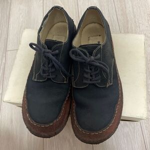 中古　箱無　コムデギャルソン　x ドライショッド　ネイビー　シューズ　サイズ　43 COMME DES GARON DRY SHOD