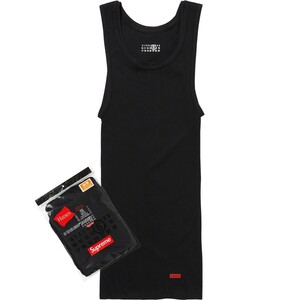 新品★Lサイズ★Supreme MM6 Maison Margiela Hanes Tagless Tank Top Black★シュプリーム メゾン マルジェラ ヘインズ タンクトップ 黒