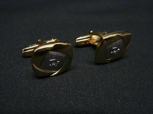 ■美品■ ChristianDior クリスチャンディオール カフス カフリンクス アクセサリー ゴールド系×シルバー系 DE6648