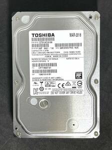 【送料無料】★ 1TB ★ TOSHIBA　/　DT01ACA100 【使用時間：11671ｈ】 良品　3.5インチ内蔵HDD　SATA600/7200 AVコマンド対応[管理■S7NS]