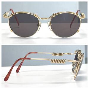 ◆JeanPaulGAULTIER ジャンポールゴルチェ ARCHIVE バネ サングラス 56-9174 ゴールド ヴィンテージ Vintage eyewear 90s