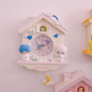 かわいい 壁掛け時計 サンリオ キキララ 部屋の装飾 子供部屋 プレゼント