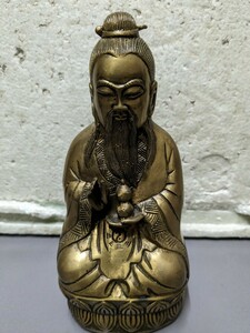 中国 仏教美術 仏像 唐物　仙人　銅製 骨董 古銅　西蔵