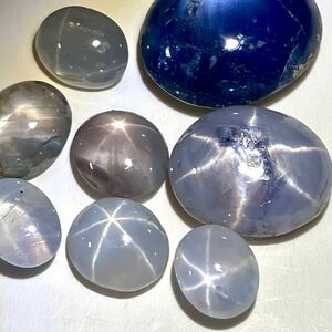 ≪天然スターサファイアおまとめ26ct≫n ルース 裸石 star sapphire jewelry コランダム 宝石 ジュエリー w2 31