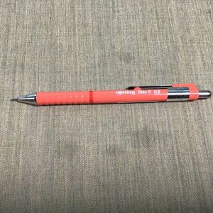 【未使用】廃番 rotring ロットリング Tikky II ティッキー2 製図用 シャープペンシル 0.5mm　パステルレッド　　(0)