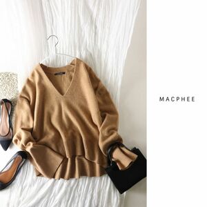 1.5万☆トゥモローランド/マカフィー MACPHEE☆LAMBS CASHMERE Vネックプルオーバー Sサイズ☆A-O 7115