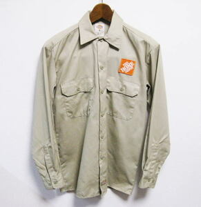 Dickies Work Shirt THE HOME DEPO ディッキーズ×ホームデポ ワークシャツ Sサイズ DIY