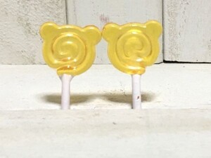 y245-2◆レモン味かな◆ ドールハウス 用 ミニチュア キャンディー ye 2個 お菓子 飴 アメ あめ おかし Doll House Blythe ブライス フード