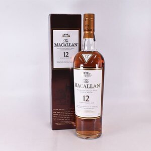 1円～★ザ マッカラン 12年 シェリーオーク カスク ★旧ボトル 正規品 ＊箱付 700ml 40% The MACALLAN A050366