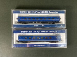 トミックス Tomix 8504/8533 オハネ25-0 オロネ24-0 24系25形寝台特急 客車 Nゲージ HAM1212