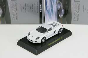 ＜中古品＞京商 1/64 ポルシェ カレラ GT ホワイト ポルシェ ミニカーコレクション4 ※箱なし Kyosho 1/64 PORSCHE CARRERA GT white