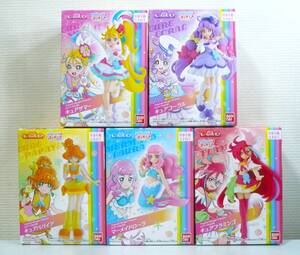 トロピカル～ジュ！プリキュア キューティーフィギュア　全5種セット キュアサマー、コーラル、パパイア、フラミンゴ、マーメイドローラ