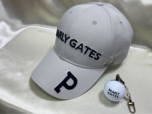 正規品 パーリーゲイツ PEARLY GATES ゴルフ キャップ 帽子 ライトグレー