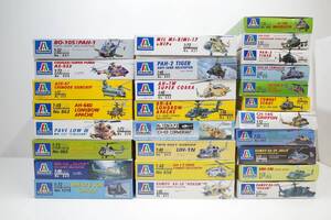 Pｍ25F◆27点セット イタレリ 1/32、1/48、1/72 ヘリ AS-332/-532/AH-64D/MH-47E SOA/ACH-47/UH-1D/PAVE MH-53J/AH-1/KA-50/AH-1W/EH-101等