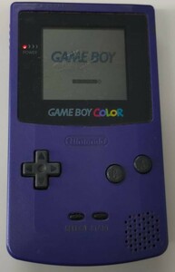 １円スタート　任天堂　Nintendo　ニンテンドー GAME BOY COLOR　ゲームボーイ カラー　CGB-001　紫 通電確認済 動作未確認 ジャンク