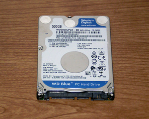 ★ 500GB ★ Western digital Blue【 WD5000LPCX 】薄型7mm 良品 ★SS7