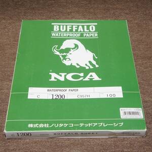 NCA　BUFFALO　C1200　耐水ペーパー　100枚セット　C957H　　錆取り　汚れ落とし　下地作りなどに　　送料無料　送料込み