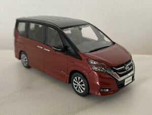 日産モデルカーコレクション　京商　日産セレナ　C27 1/43 マルーンレッド/ブラック　赤/黒　美品