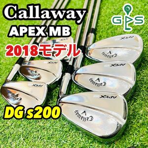 美品　Callaway APEX MB 2018 キャロウェイ　アイアンセット DG s200 限定　三浦技研　マッスルバック