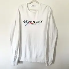 givenchy レインボーロゴ ホワイト スウェット トレーナー