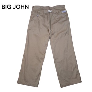 BIG JOHN　アンクル丈チノパン　シンチバック　ビッグジョン　古着　クロップドパンツ