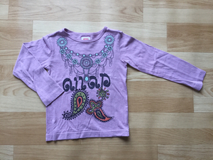 ★ANAP Kids アナップ ネイティブ柄 長袖Tシャツ 110 パープル ★