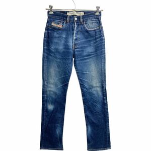 DIESEL デニムパンツ W29 ディーゼル ボタンフライ ネイビー ブルー イタリア製 古着卸 アメリカ仕入 2311-735