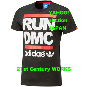 adidas originals RUN DMC Tシャツ 国内版 黒 XS