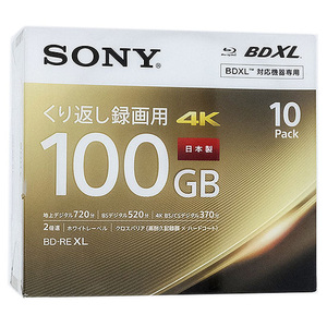 SONY ブルーレイディスク 10BNE3VEPS2 BD-RE XL 2倍速 10枚組 [管理:1000014836]