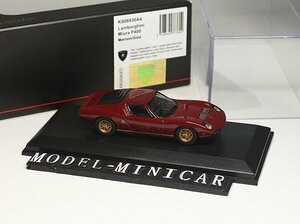 ▲入手困難！ 限定品！KYOSHO 1/64 ランボルギーニ Miura P400 赤 京商